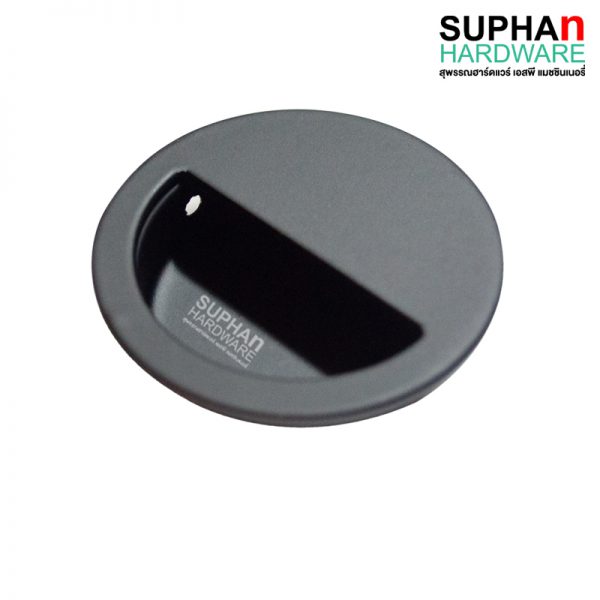 FH.040.60mm.BK - มือจับฝังสีดำ - Image 2