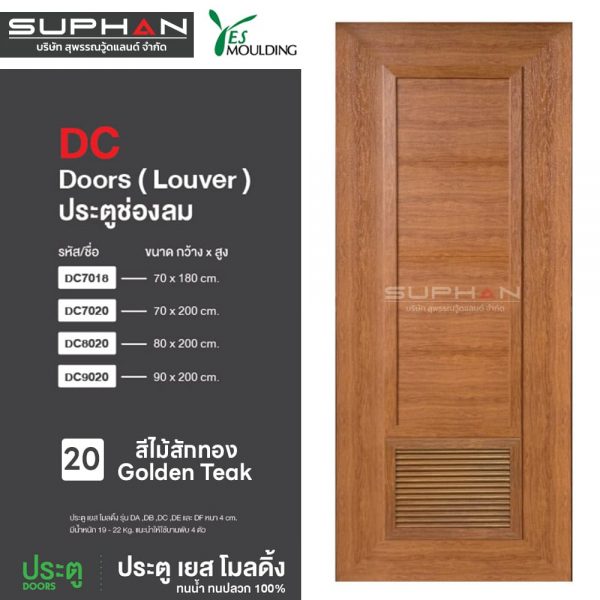 ประตู PS รุ่น DC (ประตูห้องน้ำ) – YesMoulding - Image 4