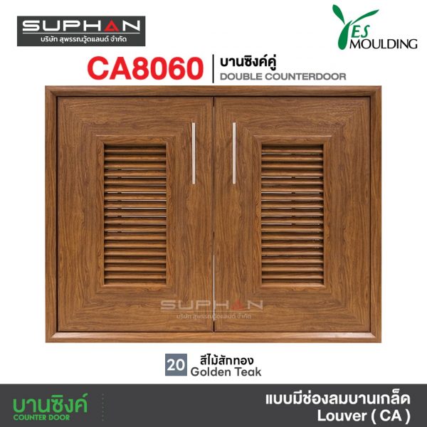 CB8060 บานซิงค์คู่ Double Counterdoor